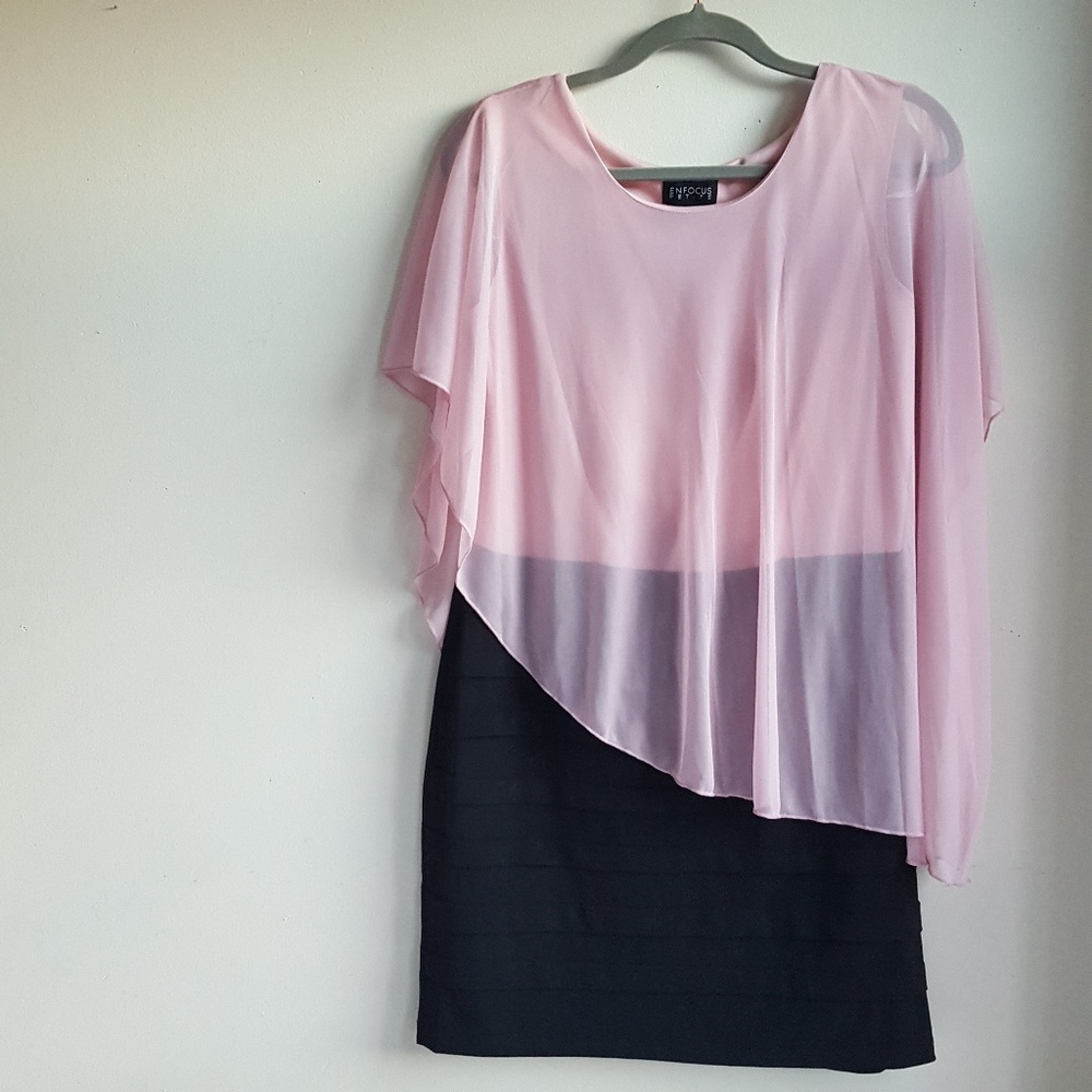 Asymmetrical Draped Mini Dress |Enfocus
